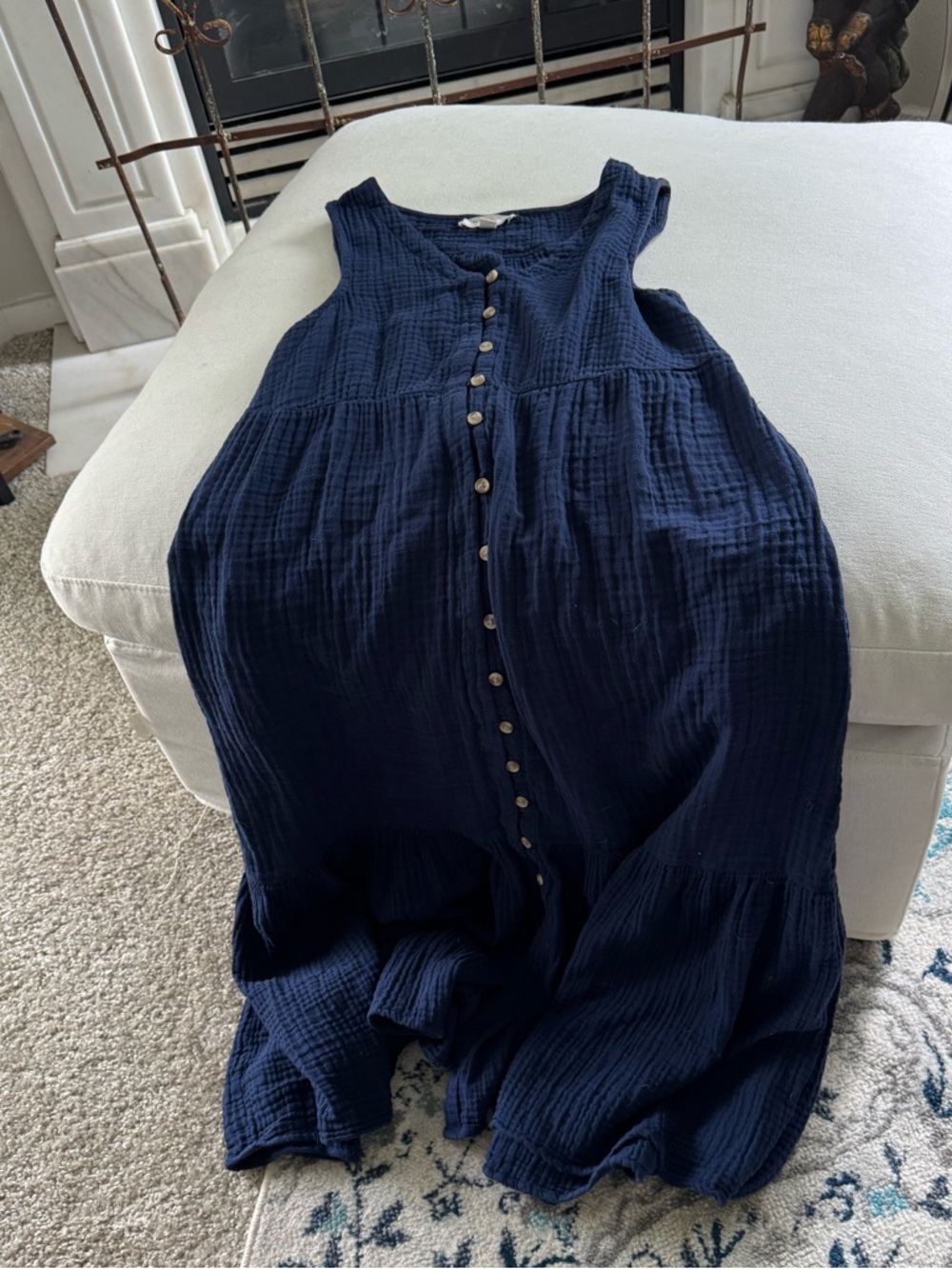 Navy sundress with pockets! 😎 - Picture 3 of 4